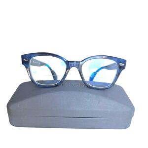 Ray-Ban RB 0880 8053 Blue Marble Square Eyeglasses Frames 49-19-145 Italy